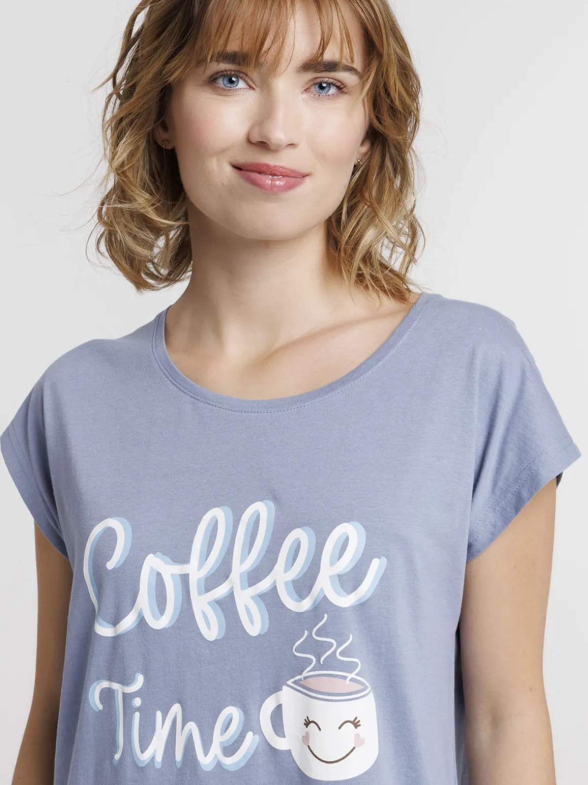 Chemise de nuit coffee time femme