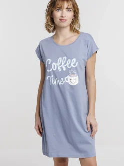 Chemise de nuit coffee time femme