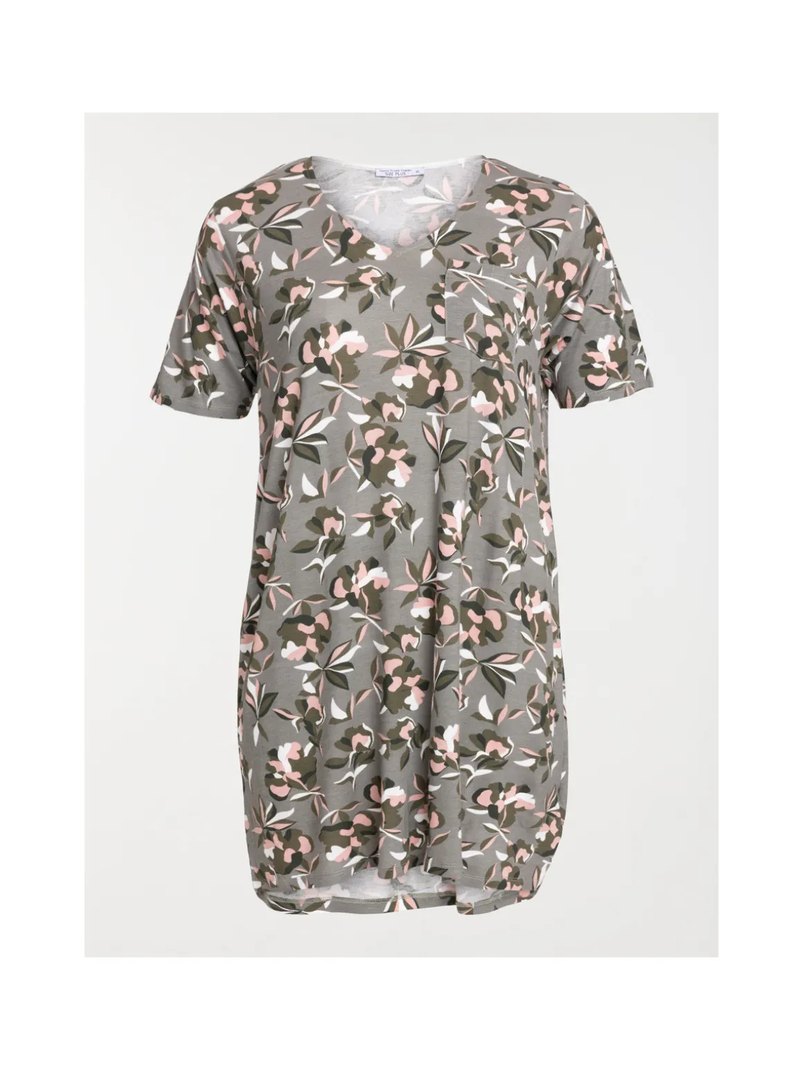 Chemise de nuit fleurie femme