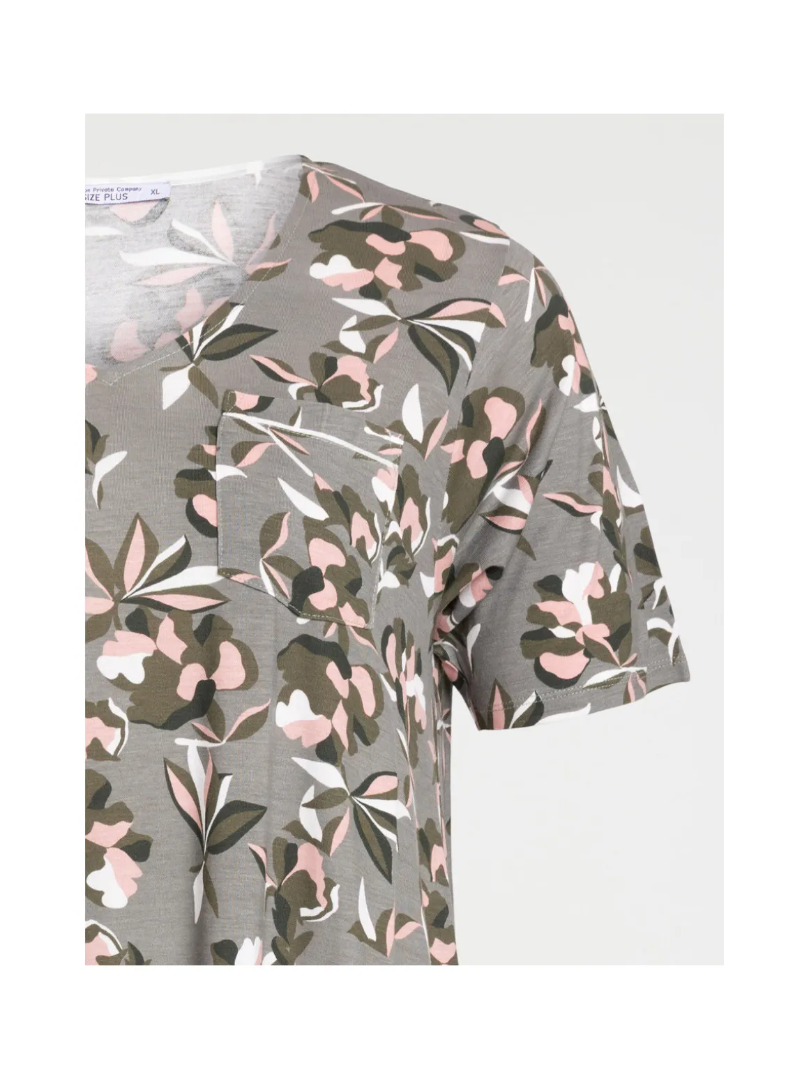 Chemise de nuit fleurie femme