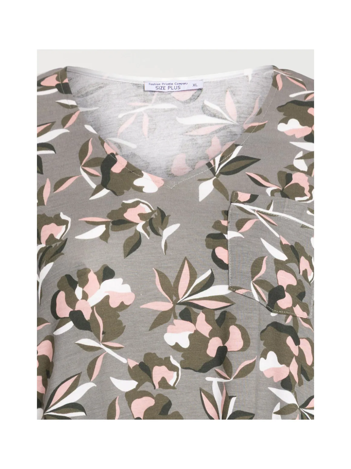 Chemise de nuit fleurie femme