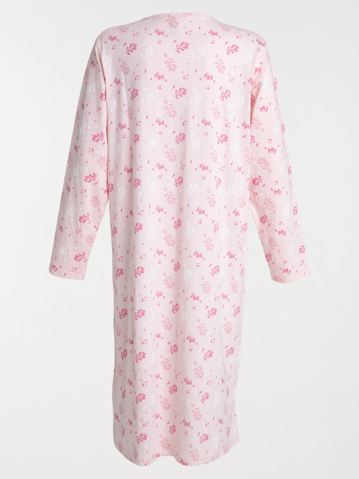 Chemise de nuit fleurie rose femme