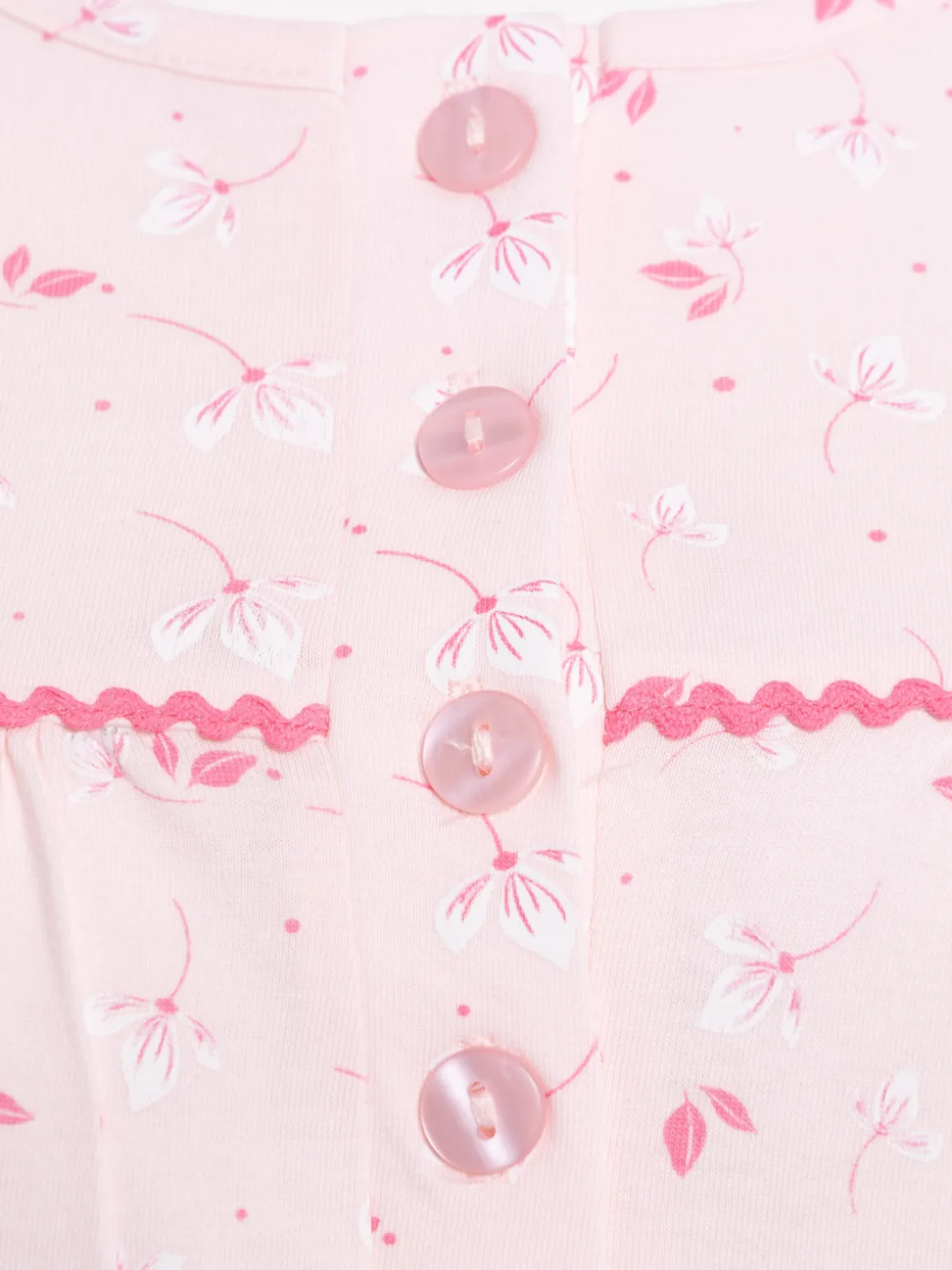 Chemise de nuit floral rose femme