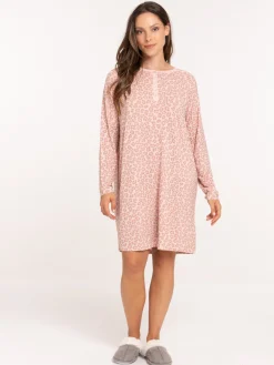Chemise de nuit léopard femme