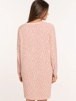 Chemise de nuit léopard femme