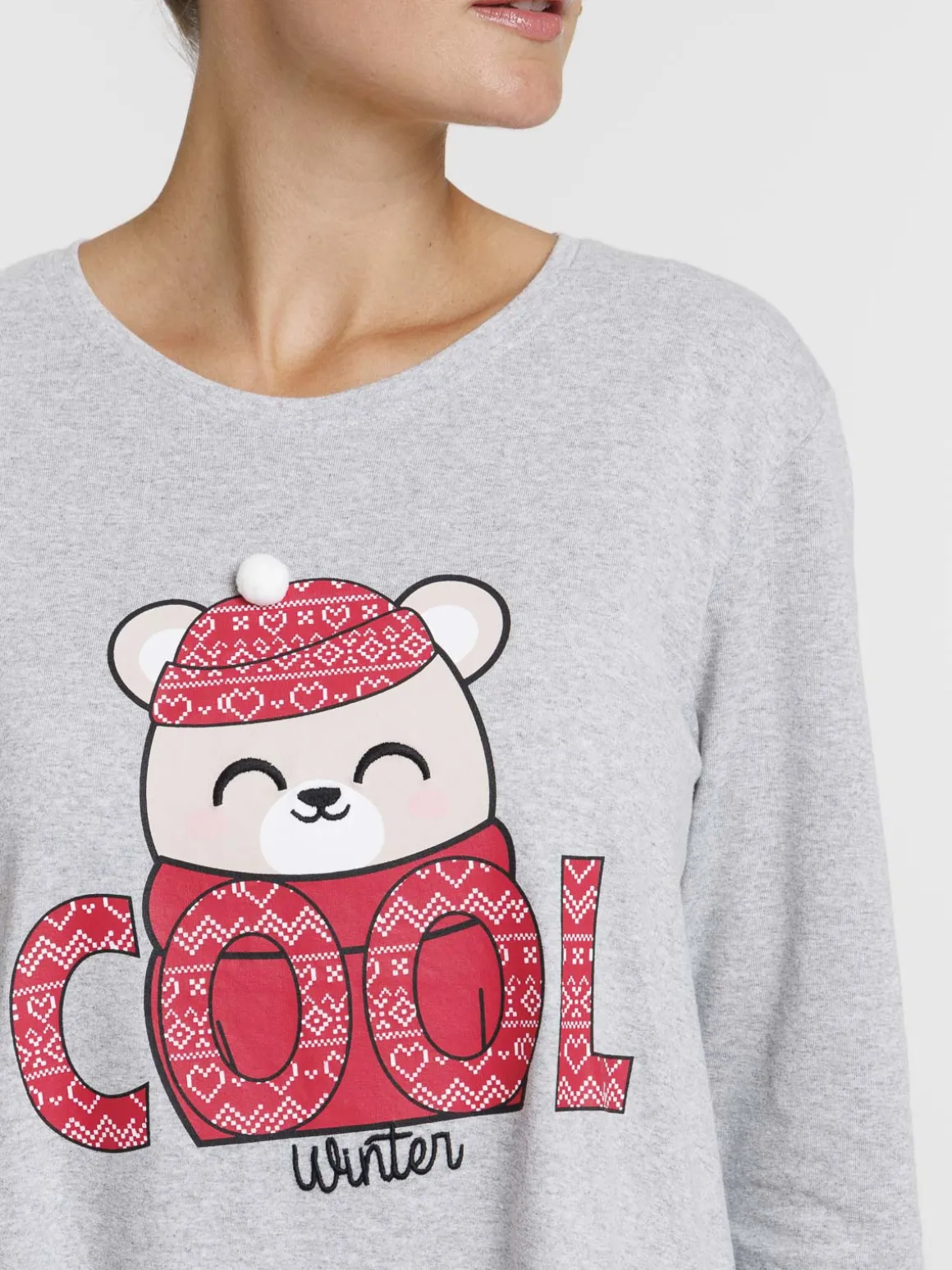 Chemise de nuit ourson cool femme