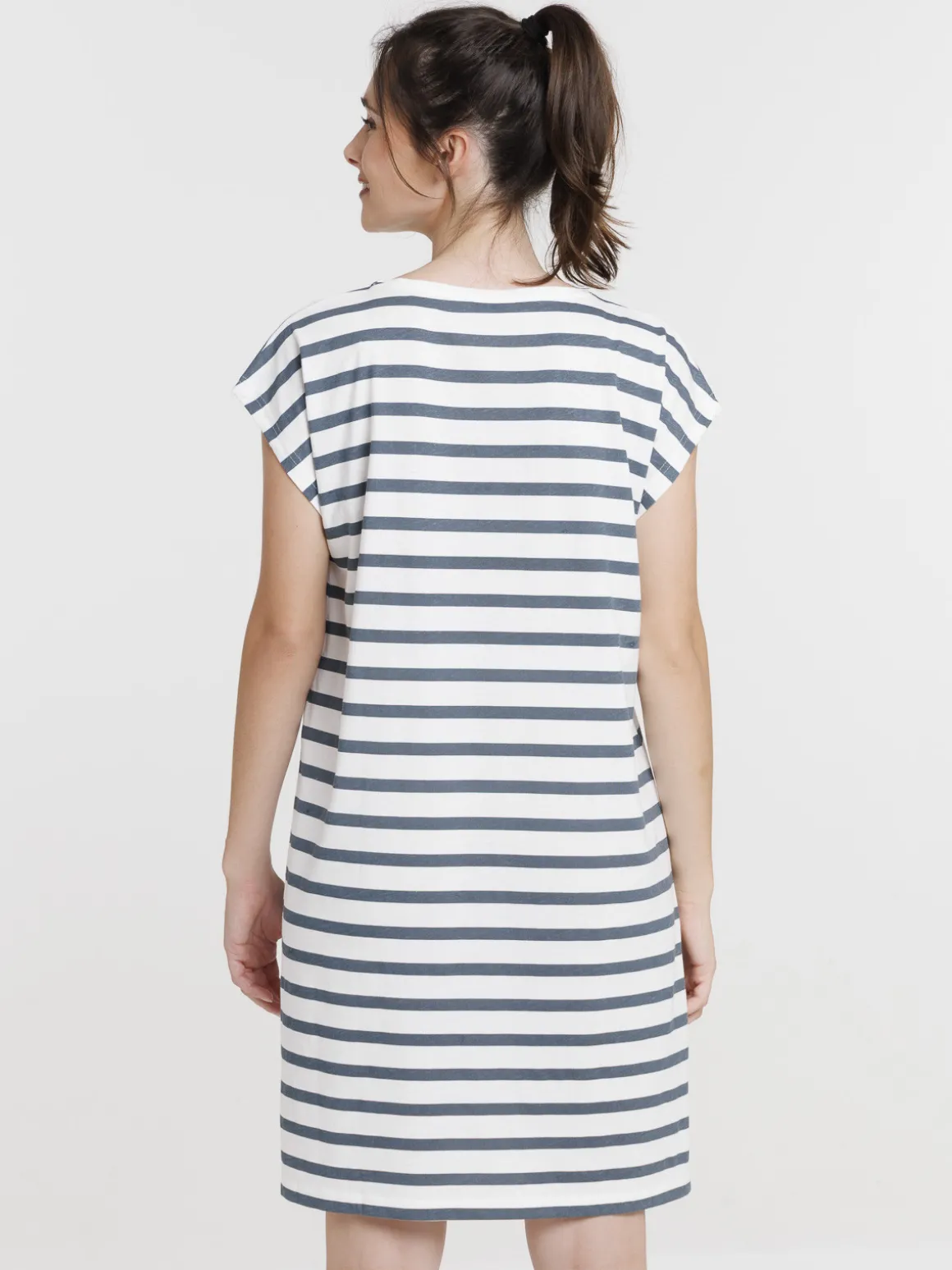 Chemise de nuit rayée femme