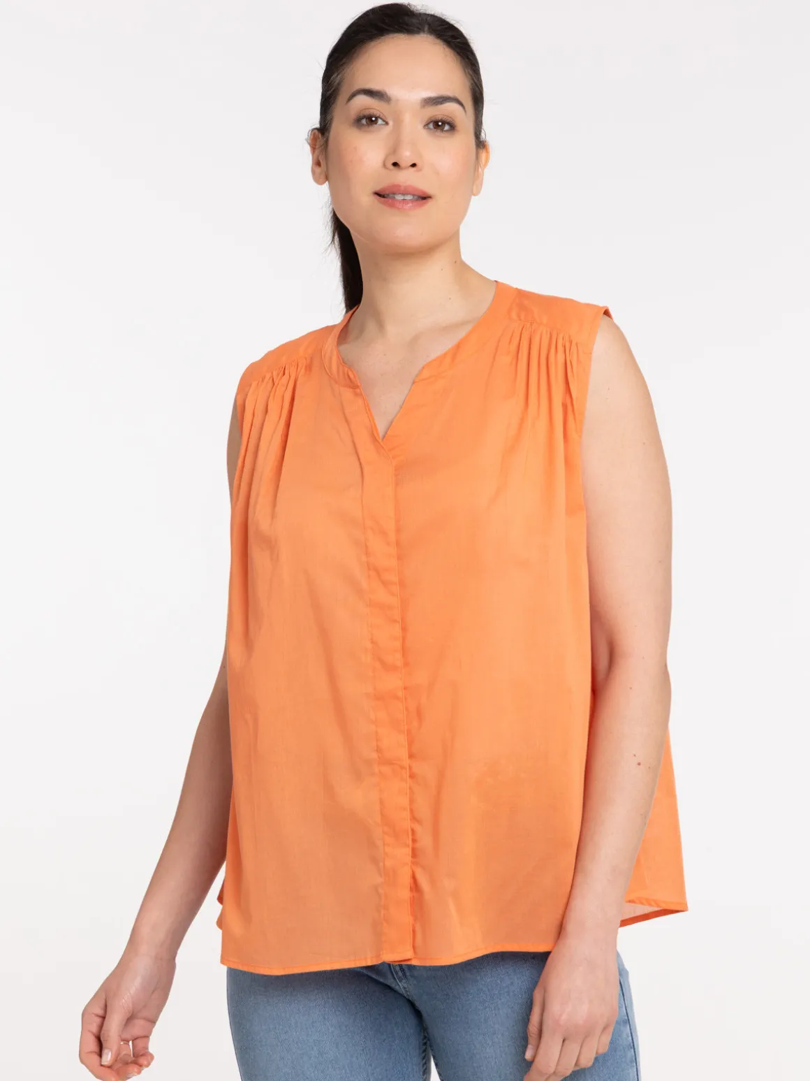 Chemise femme deep orange