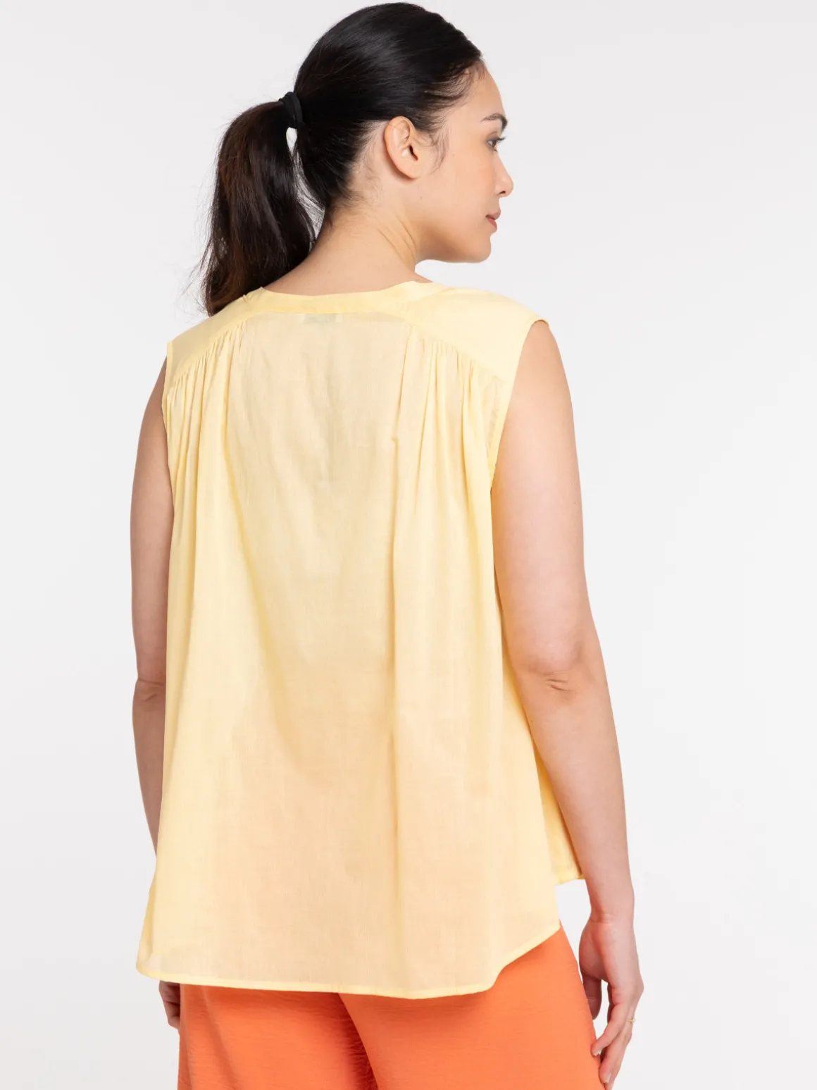 Chemise femme jaune summer
