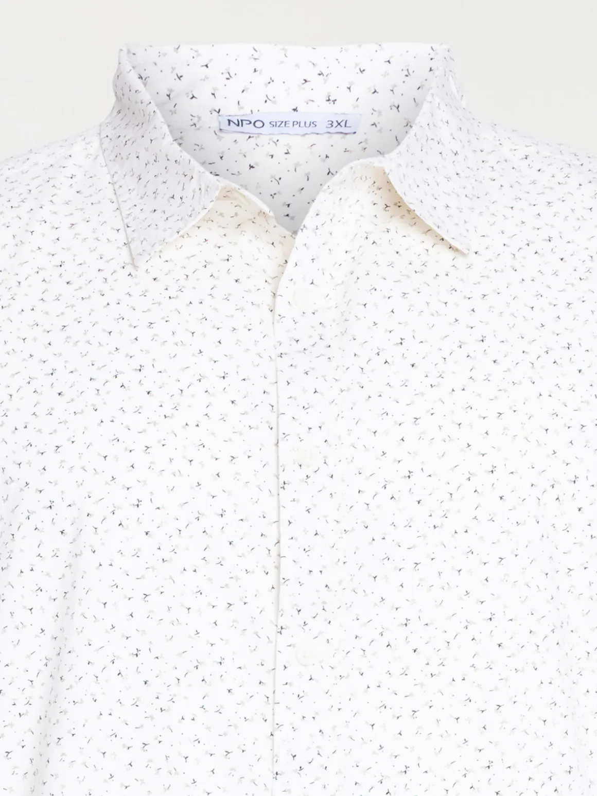 Chemise fleurs grande taille homme