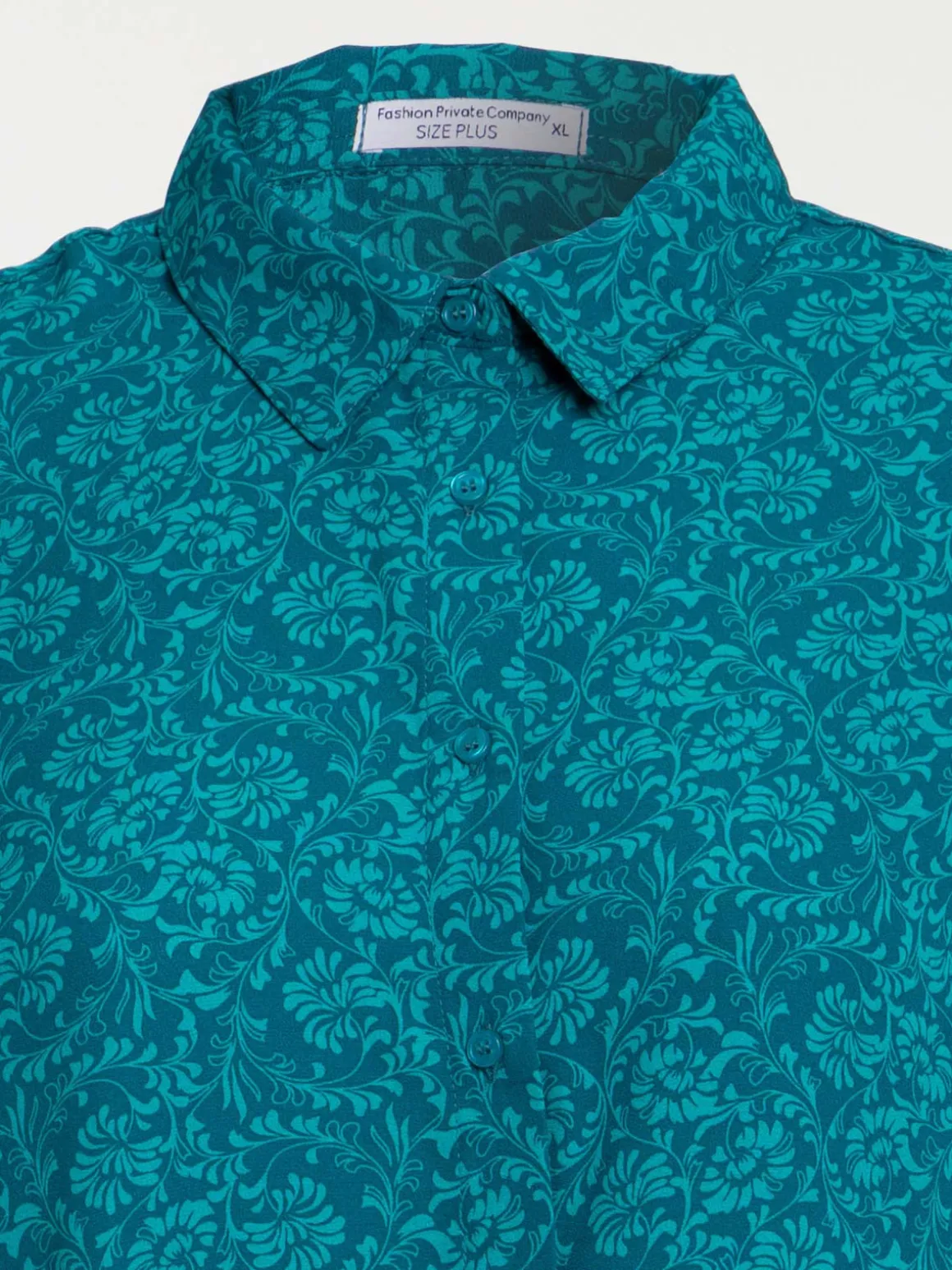 Chemise florale grande taille femme