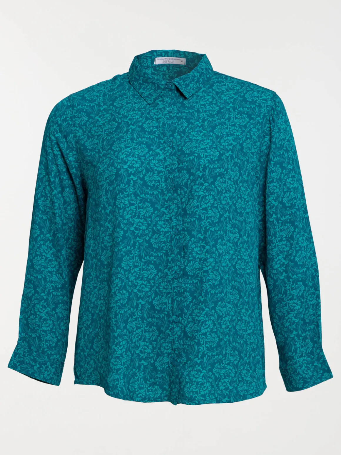 Chemise florale grande taille femme