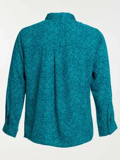 Chemise florale grande taille femme