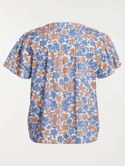 Chemise florale grande taille femme
