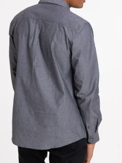 Chemise gris anthracite homme