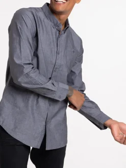 Chemise gris anthracite homme