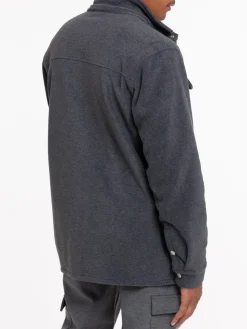 Chemise homme gris anthracite chiné
