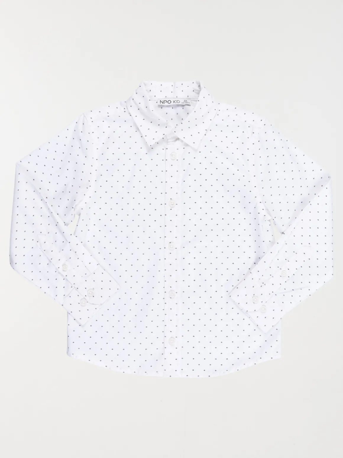 Chemise imprimée blanche garçon (3-12A)