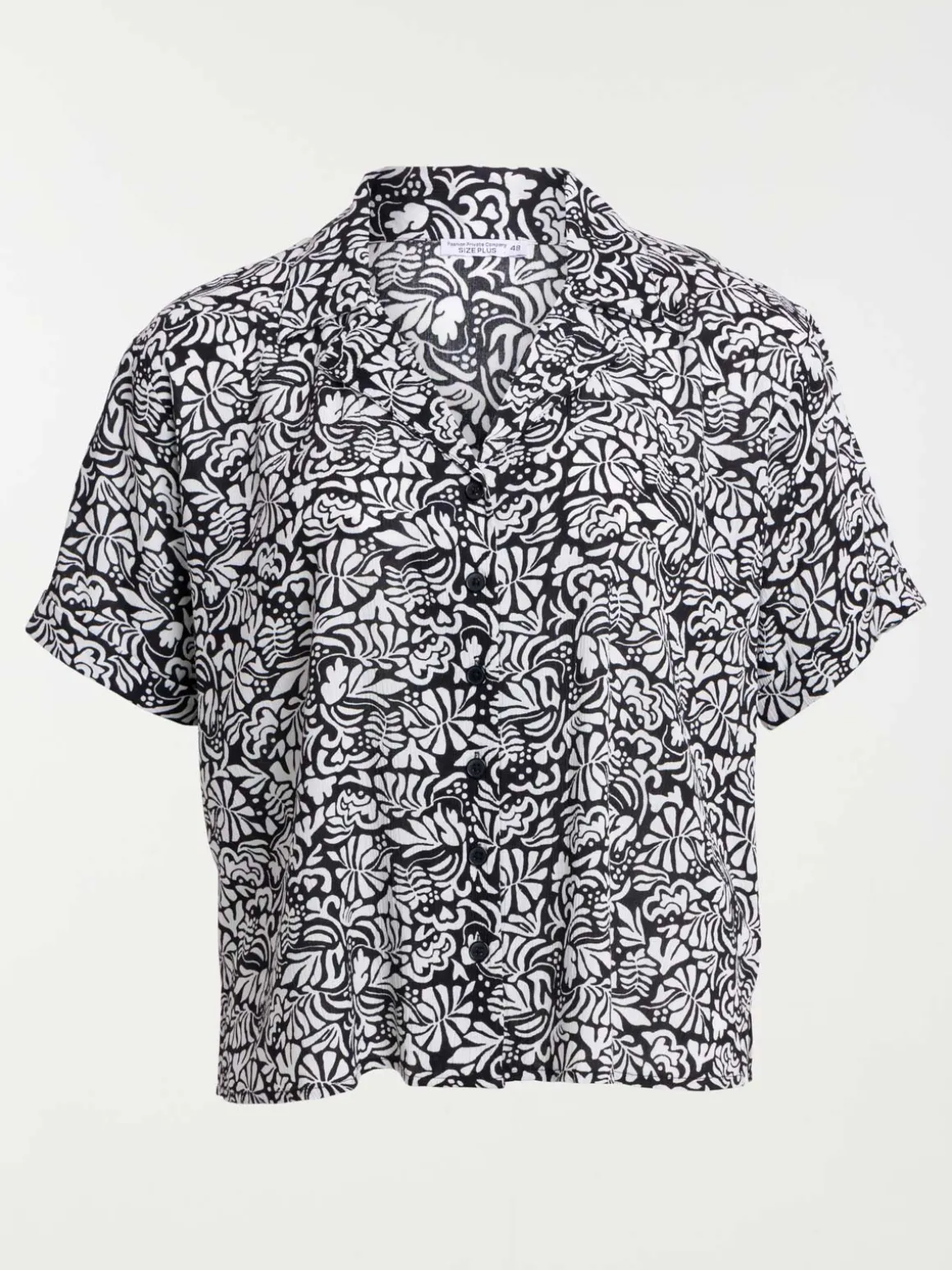 Chemise imprimée grande taille femme