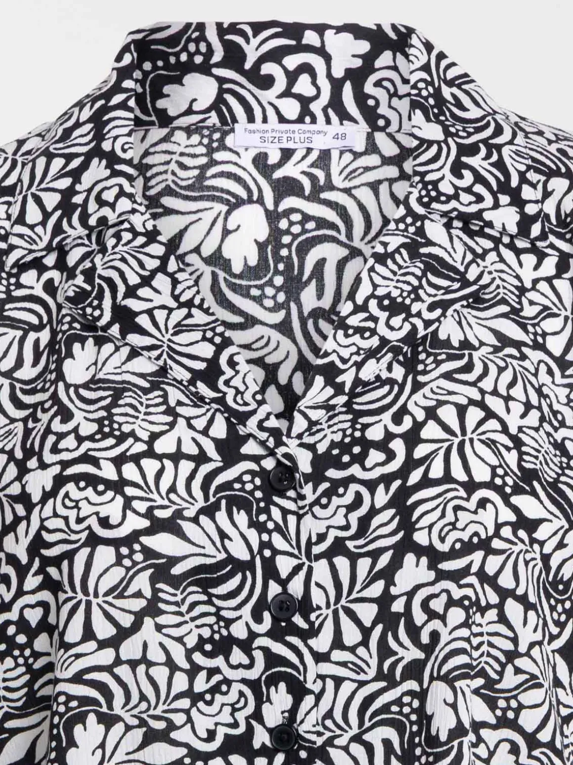 Chemise imprimée grande taille femme