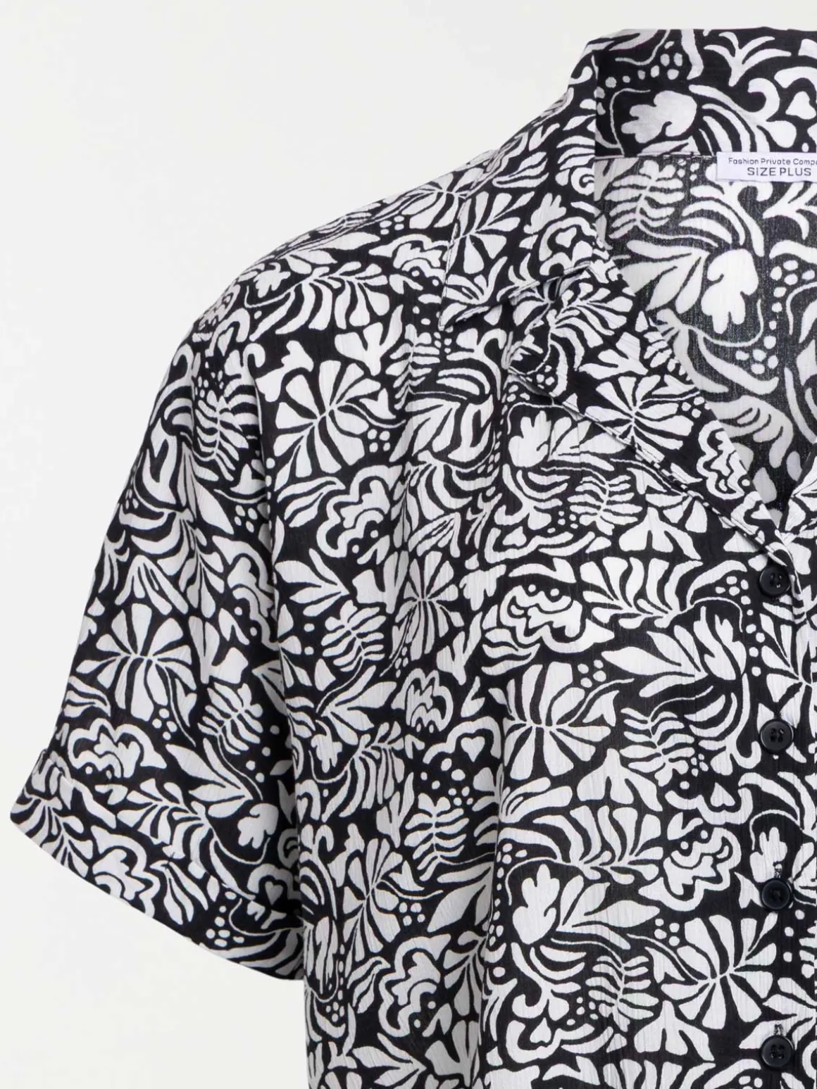 Chemise imprimée grande taille femme