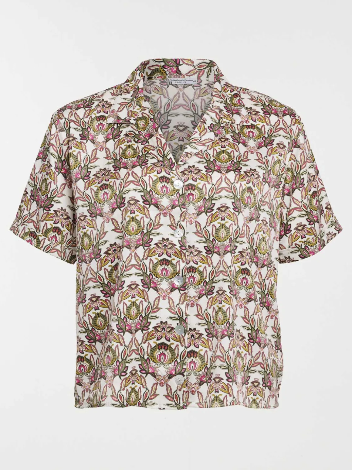 Chemise imprimée grande taille femme