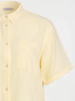 Chemise jaune grande taille femme