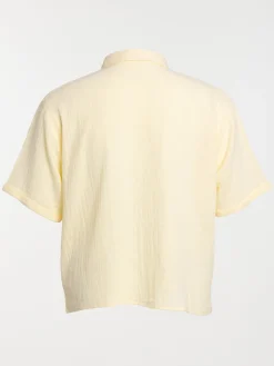Chemise jaune grande taille femme