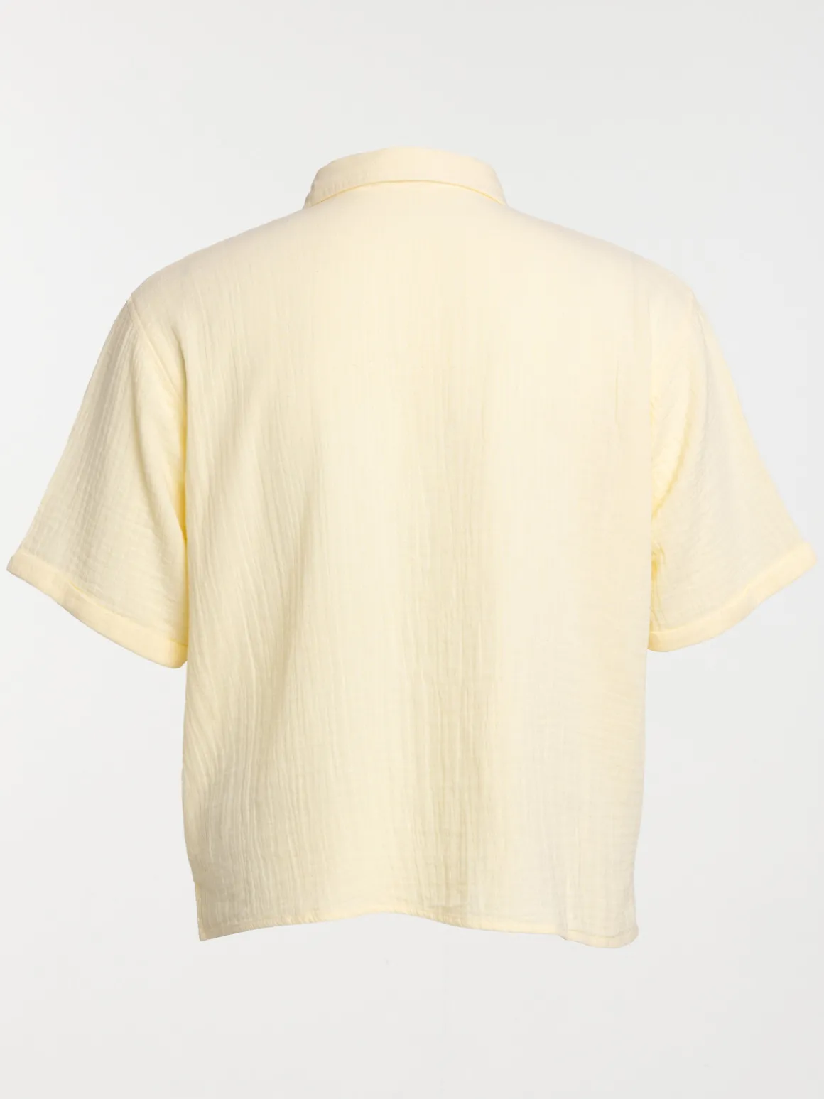 Chemise jaune grande taille femme