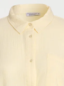 Chemise jaune grande taille femme