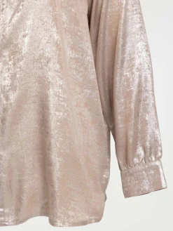 Chemise lamée grande taille femme