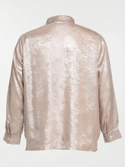 Chemise lamée grande taille femme