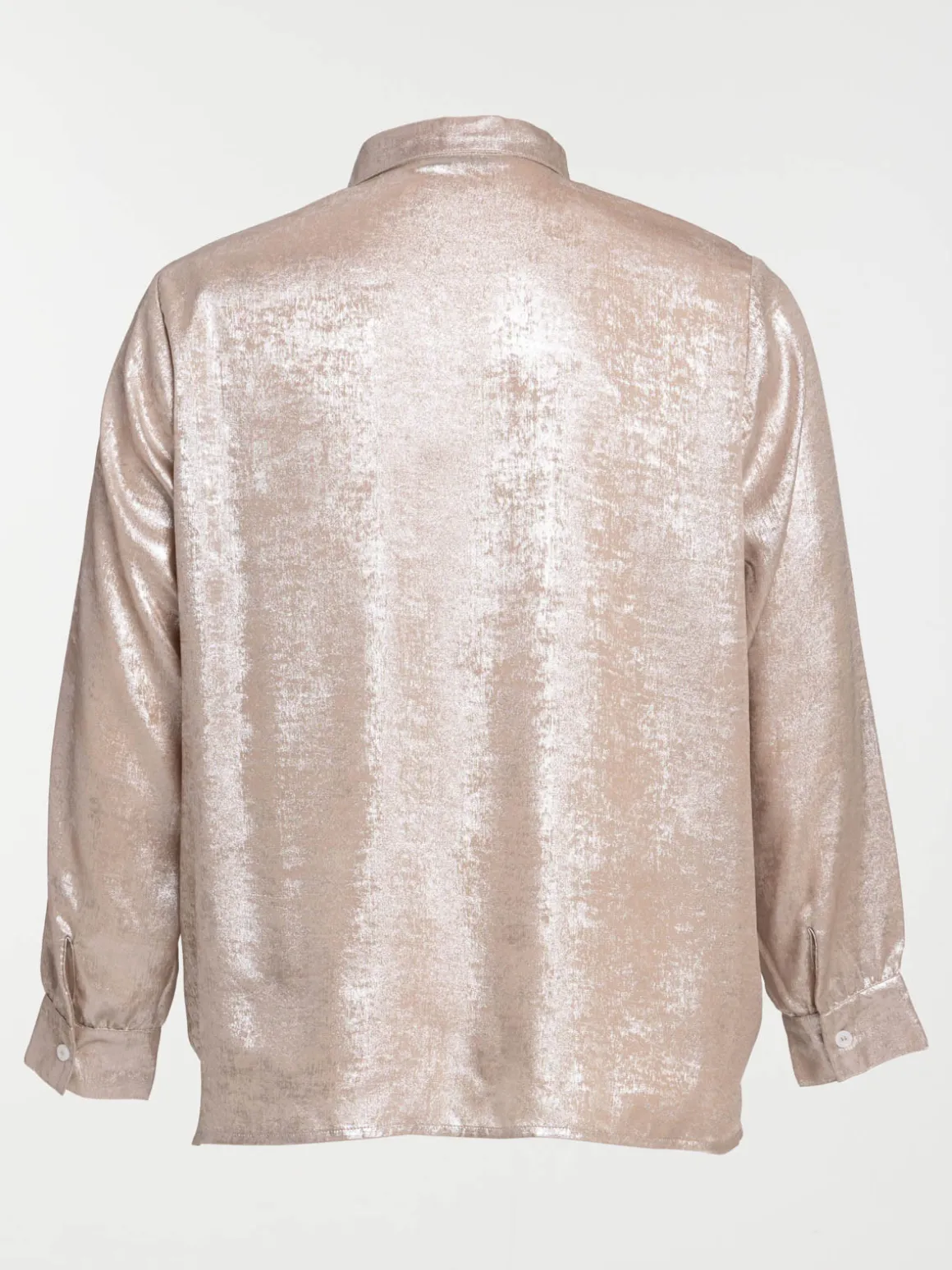 Chemise lamée grande taille femme
