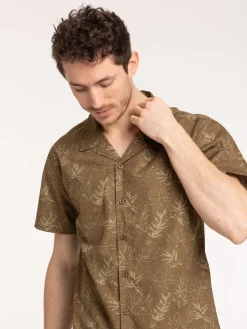 Chemise manches courtes imprimée homme