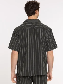 Chemise manches courtes rayée homme