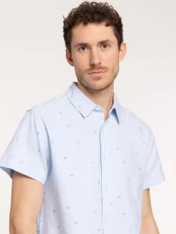 Chemise motif citron et cocktail homme
