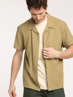 Chemise motif vert boa homme