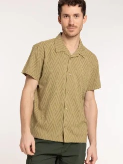 Chemise motif vert boa homme