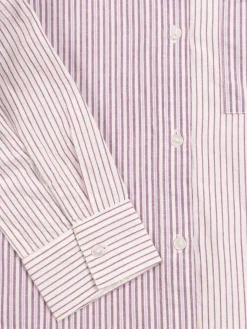 Chemise rayée deep lavande fille (XXS-M)