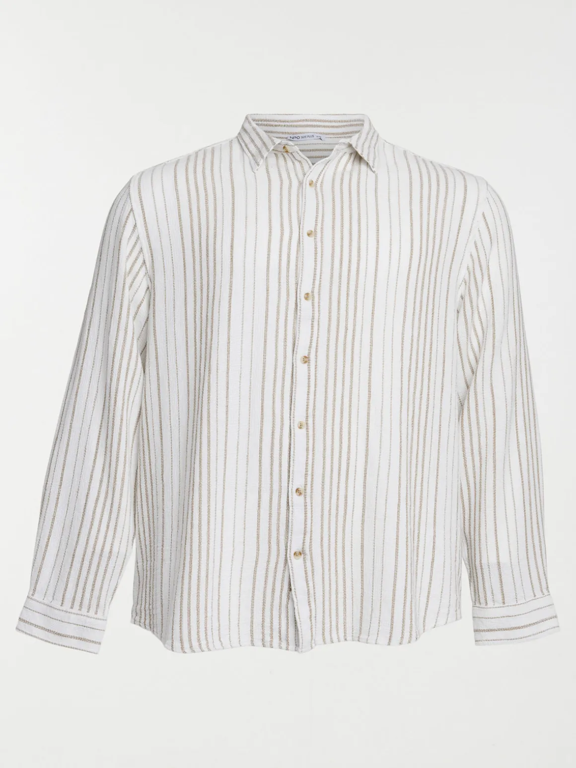 Chemise rayée grande taille homme