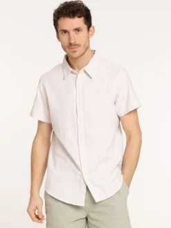 Chemise rayée manches courtes homme