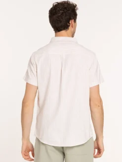 Chemise rayée manches courtes homme