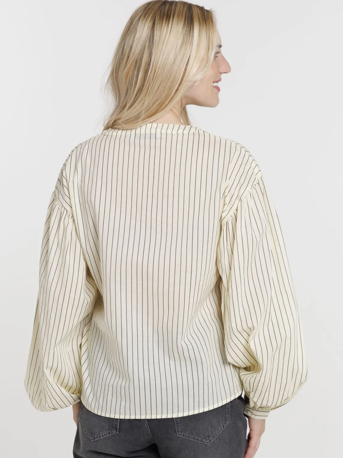 Chemise rayée manches longues femme