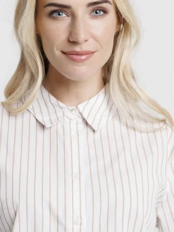 Chemise rayée manches longues femme
