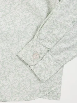 Chemise vert pâle imprimée garçon (3-8A)