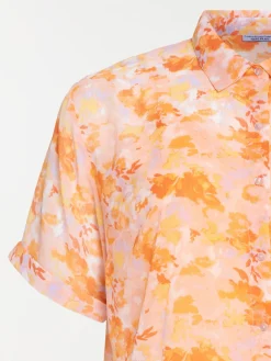 Chemise voile fleuri grande taille femme