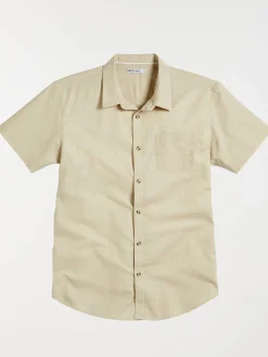Chemisette beige grisé homme