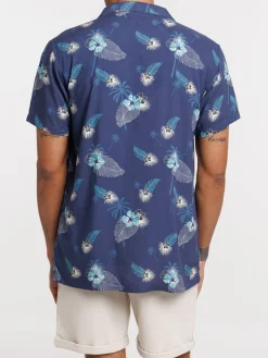 Chemisette fleurs tropicales homme