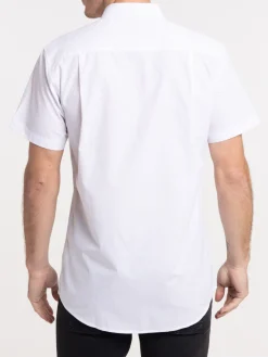 Chemisette unie blanche homme