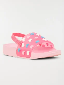 Claquette motif coeur fille (24-30)
